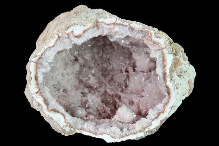 Sparkly, Pink Amethyst Geode Half - Argentina #170159